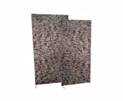 Aufpreis für Motiv "Stein" Alu (pro Seite Paravent)